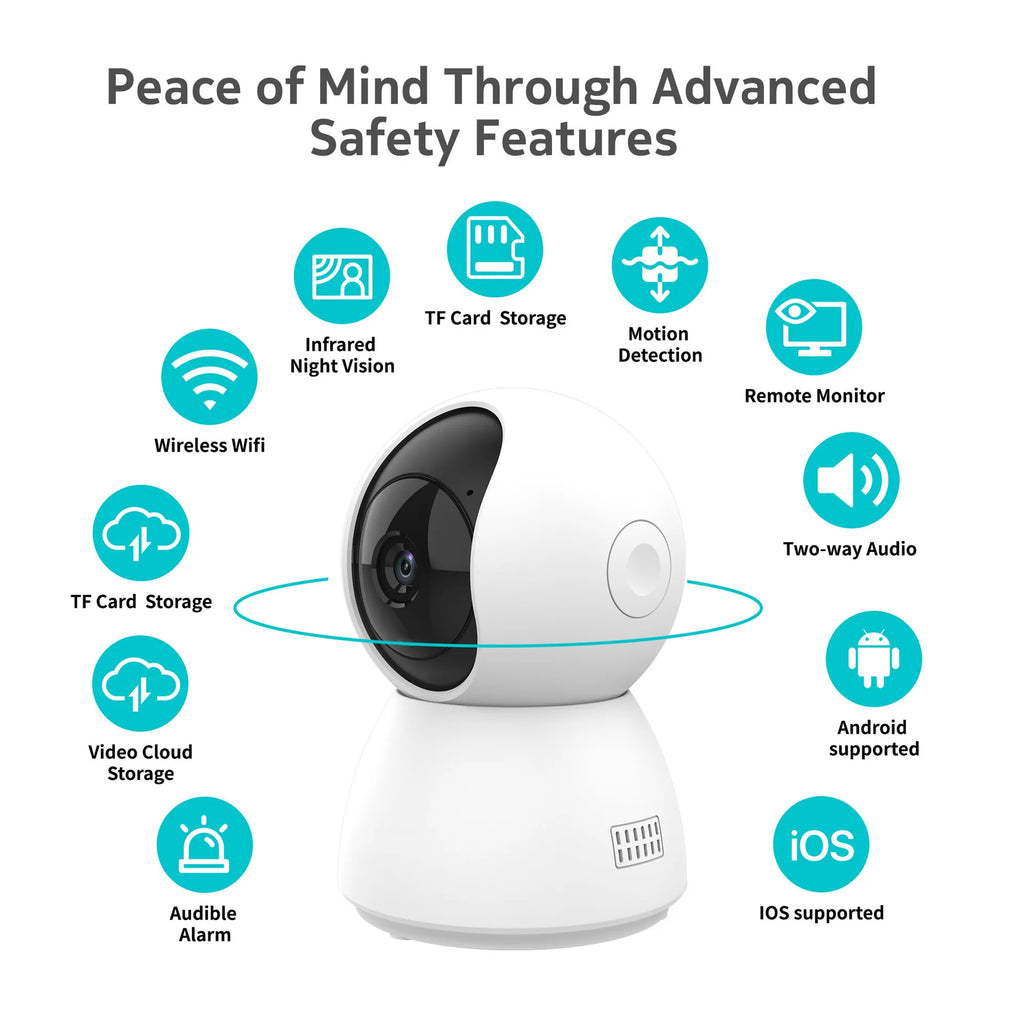 2K 400W Tuya Smart Mini WiFi IP Camera Remote Wireless Surveillance Auto Tracking Of Human Home Security CCTV Baby Pet Monitor