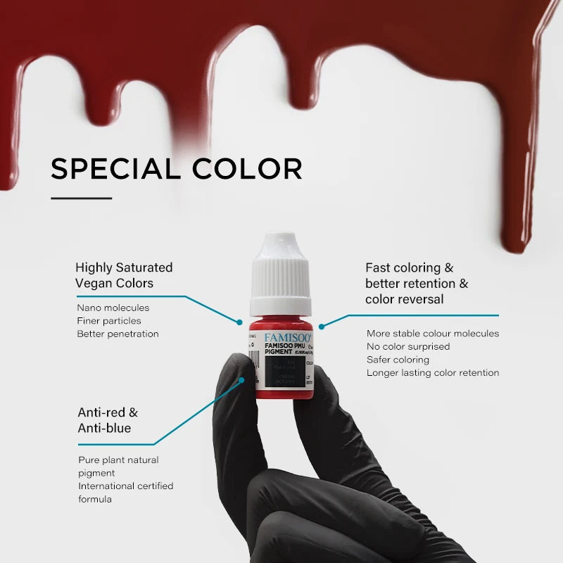 Lip Tattoo Ink – Long Lasting Microblading Pigment 5ml | Tidesmit Permanent Makeup Machines Tidesmit