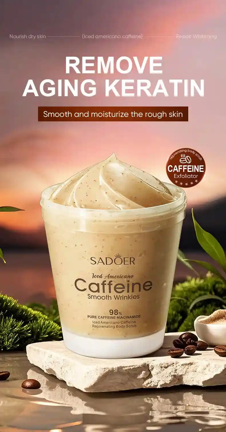 Iced American Coffee Body Scrub – Professional 220g Exfoliating Treatment Scrubs Treatments Tidesmit