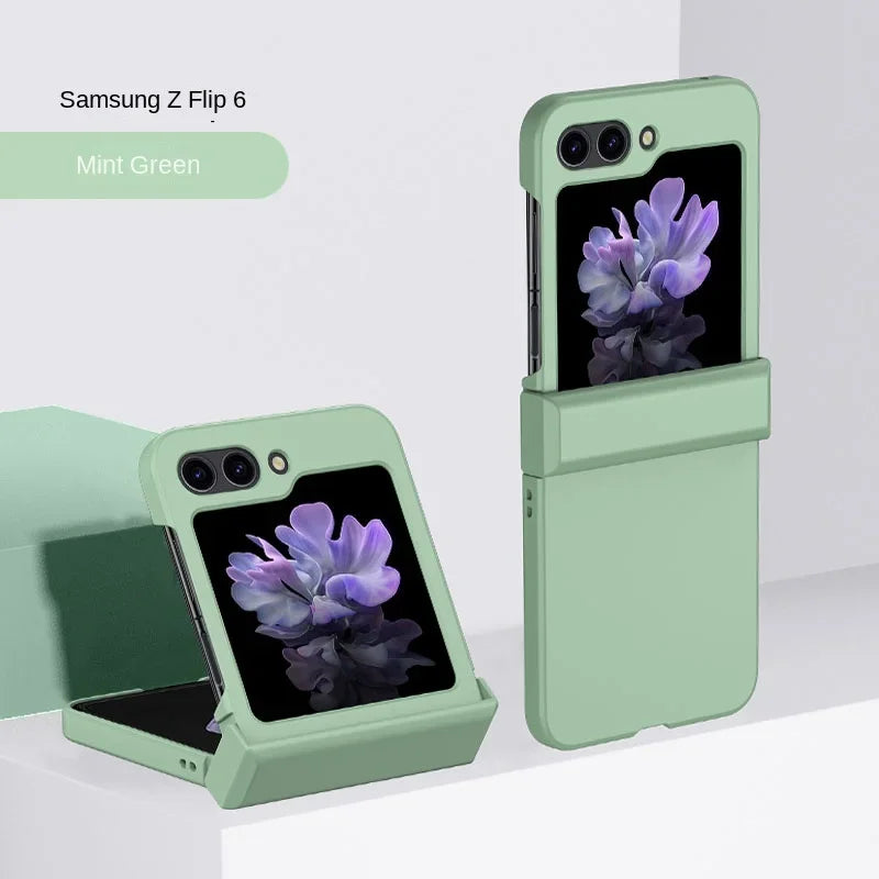 Samsung Galaxy Z Flip 7 Case: Military-Grade Shockproof Hinge Cover Mint Green Tidesmit