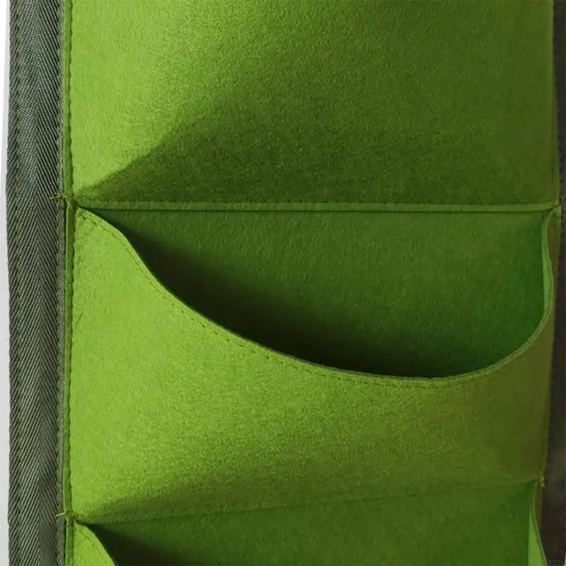 2Pack Breathable Nonwoven Wall Planter 7 Pocket Vertical Grow Bag For Garden E7CB