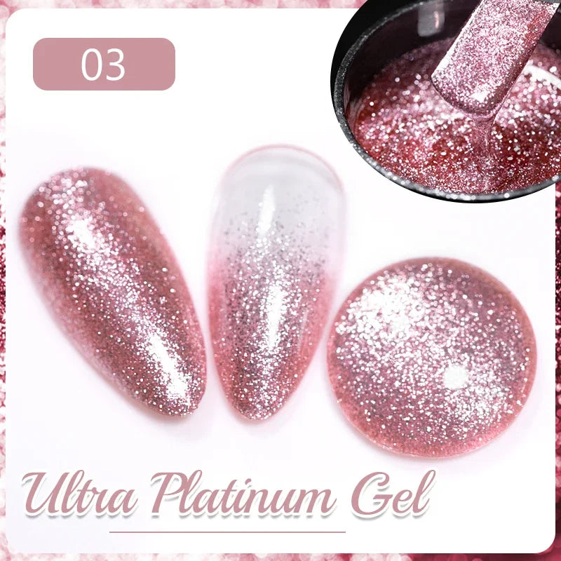 Cat Eye Magnetic Gel Polish 7.5ml - Professional Long-Lasting Nail Art Permanent Makeup Machines Ultra Platinum Gel 3