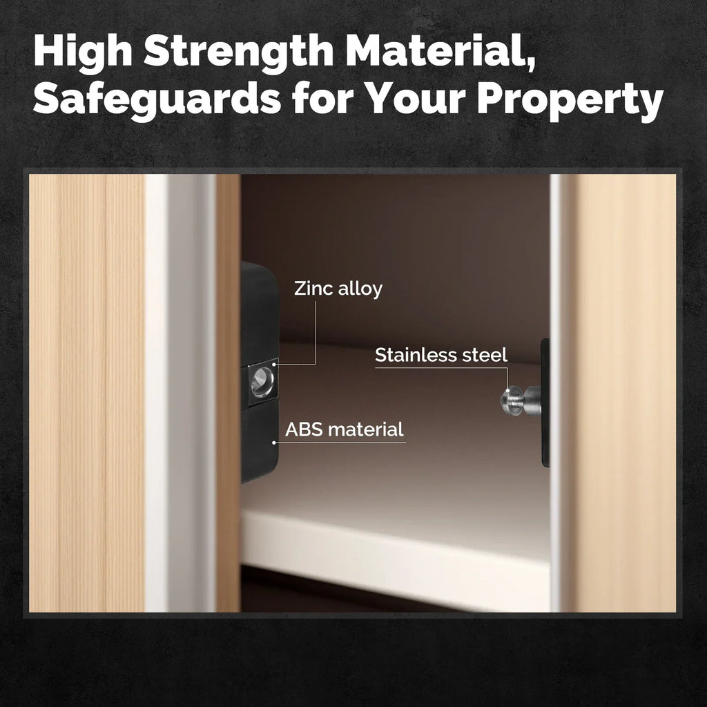 MOES Smart Bluetooth Drawer Lock Tuya App Remote Control Keyless IC Card Hidden Security Furniture Lock for Wood Cabinet Locker