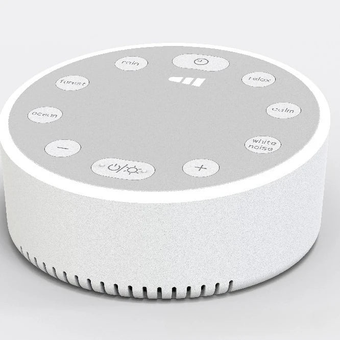 White Noise Sound Machine Sleep Soother With 6 Soothing Sounds Breathing Light Timer Type-C Charging For Baby Home Office Travel