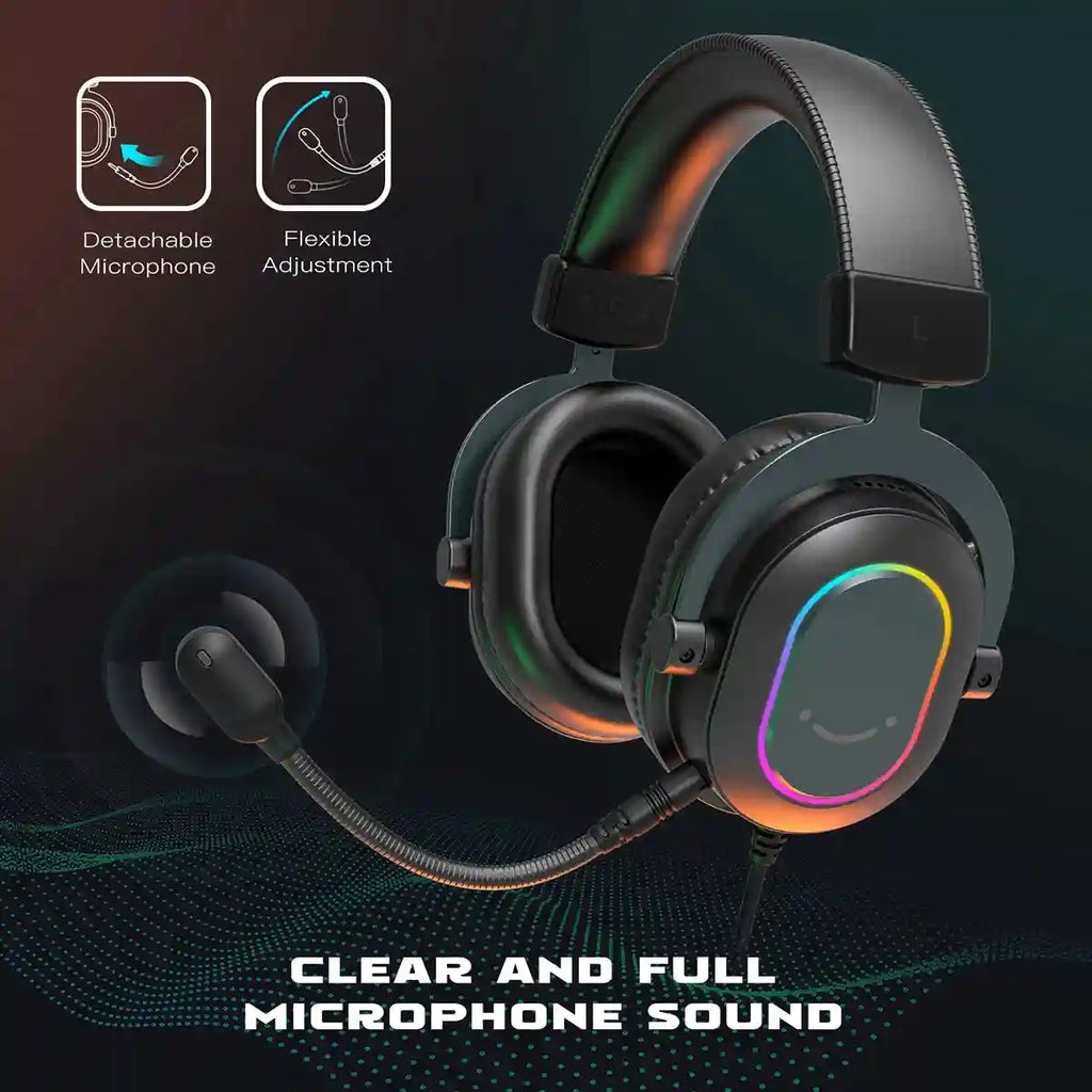 Dynamic RGB Wireless Gaming Headset with 7.1 Surround Sound - Tidesmit Tidesmit