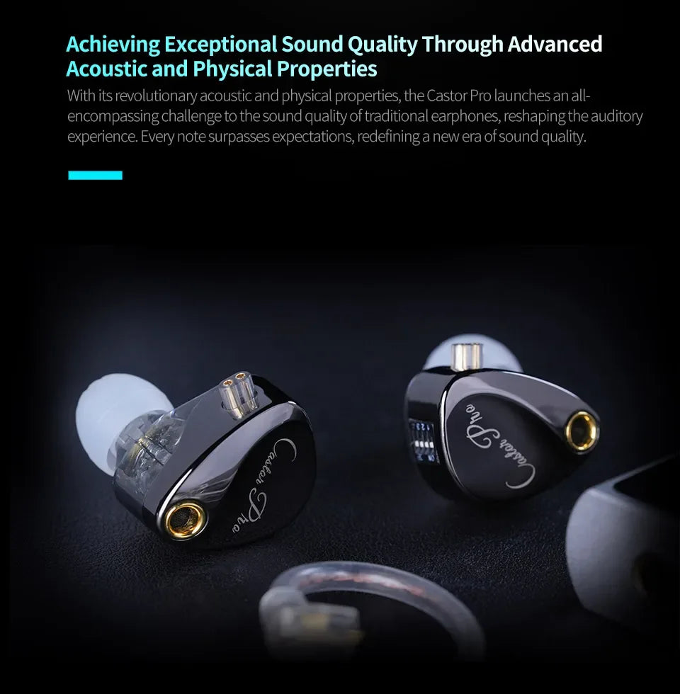 KZ Castor Tunable Bass HiFi Wired Earphones by Tidesmit Tidesmit