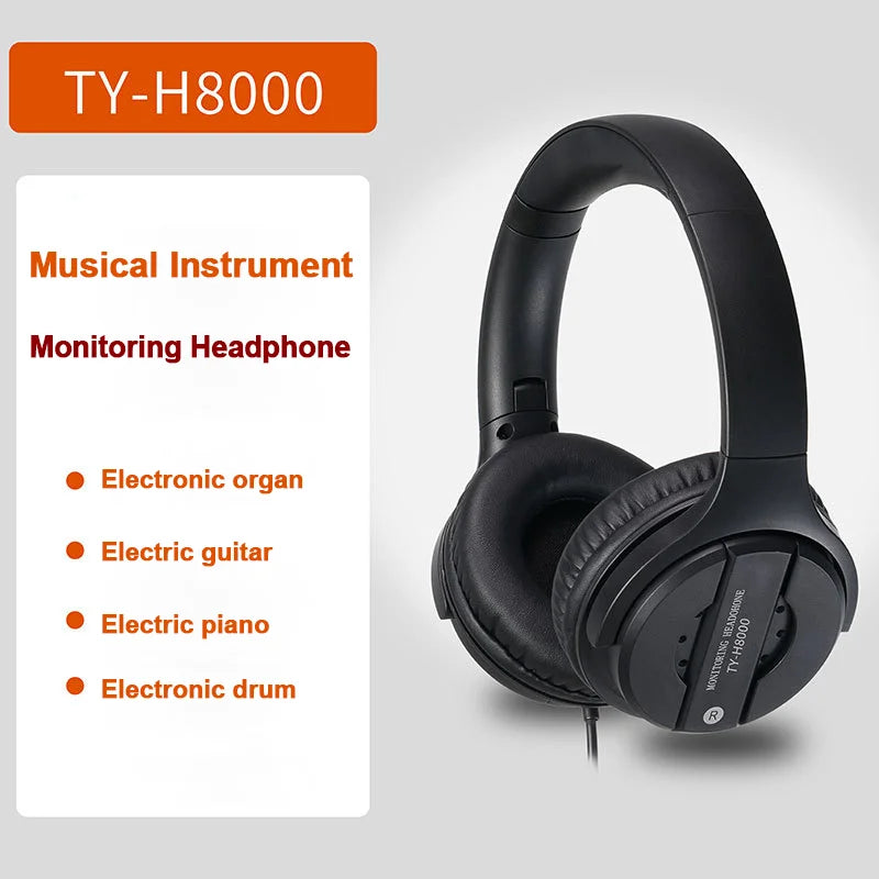 Studio Monitor Headphones with Active Noise Cancellation - Wired Over-Ear Tidesmit