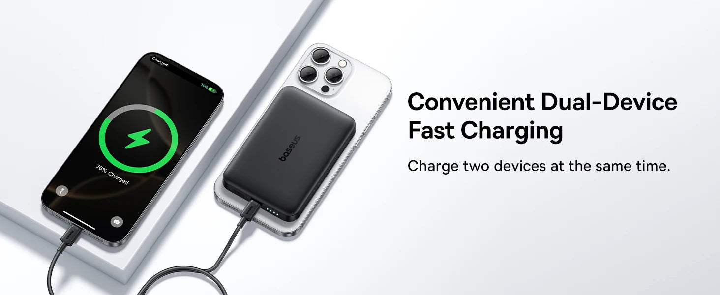 Magnetic Power Bank 10000mAh 15W Qi2 Wireless Fast Charger Tidesmit