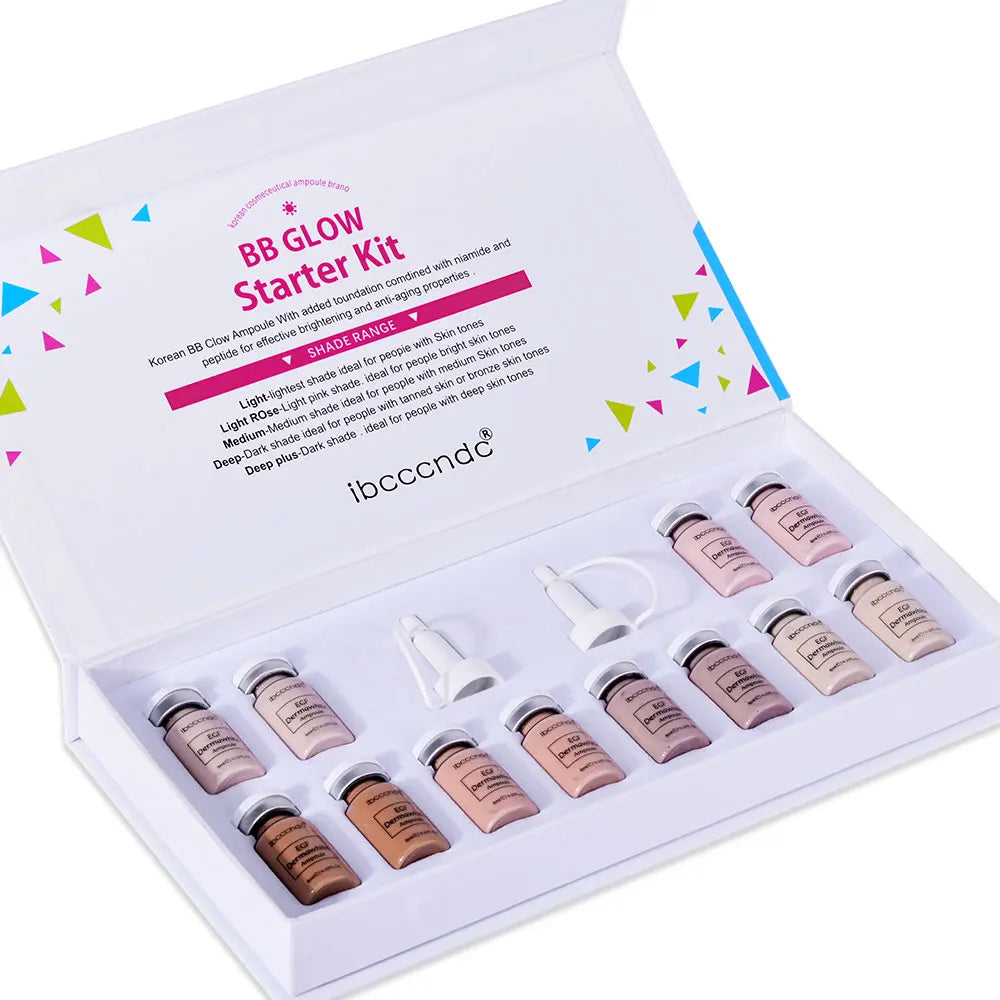 Tidesmit Korea BB Cream Glow beginner starter kit with niacinamide and peptide serum for radiant face makeup application