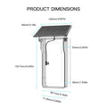 Tuya Doorbell with Solar Rain Cover Camera Wireless Video Doorbell Wifi PIR Human Body Sensing Outdoor Door Bell Video Intercom