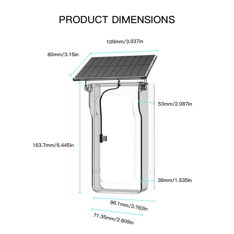 Tuya Doorbell with Solar Rain Cover Camera Wireless Video Doorbell Wifi PIR Human Body Sensing Outdoor Door Bell Video Intercom