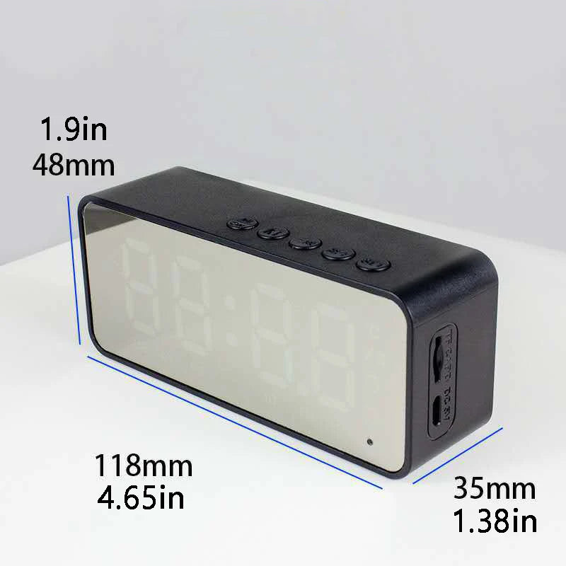 Alarm Clock Portable Bluetooth Speaker Radio FM Subwoofer Wireless Sound Box Music Mini Woofers Caixa De Som Coluna Lamp Bocina