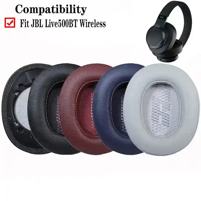 Replacement Ear Pads for JBL Live 500BT Wireless Headphones - Soft Protein Tidesmit