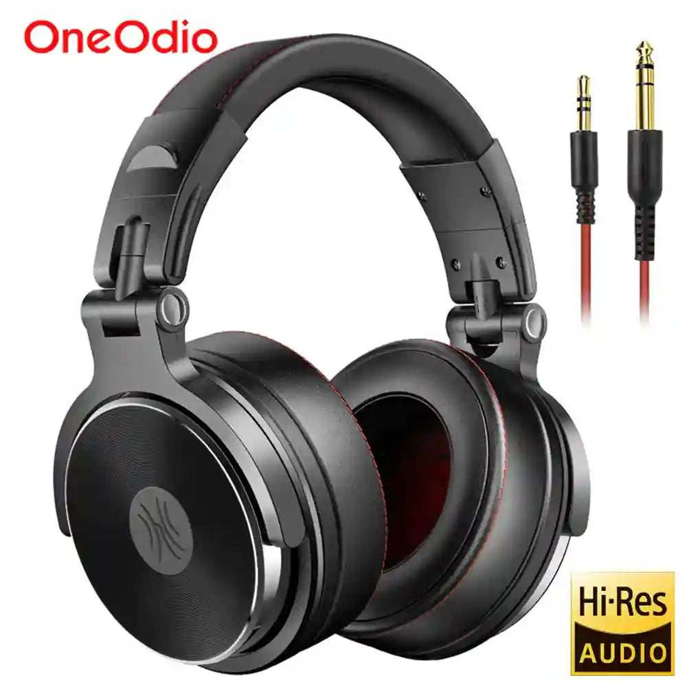 Studio Monitor Headphones with 50mm Drivers | Wired Over-Ear Audio Tidesmit
