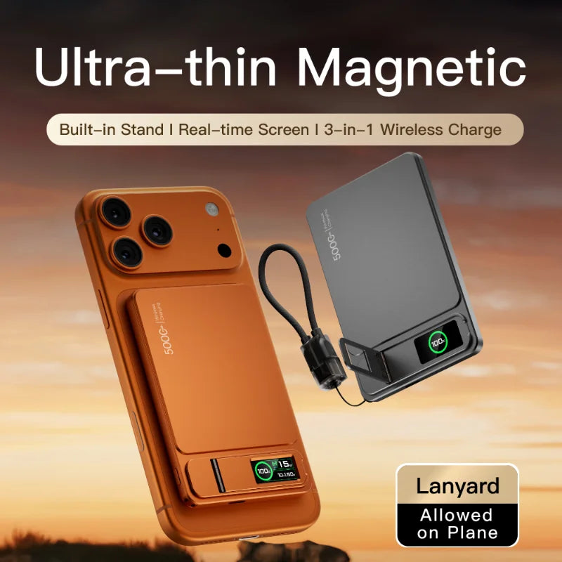 Tidesmit Magnetic Wireless Power Bank 10000mAh PD Fast Charging Tidesmit