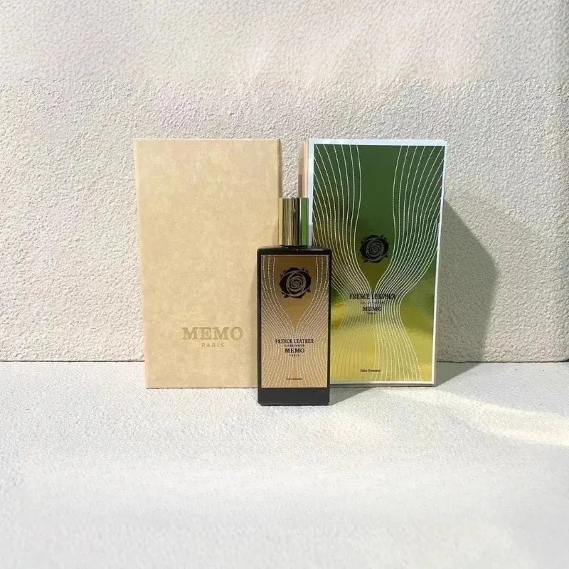 Tidesmit MEMO 75ml unisex woody leather eau de parfum, a long-lasting elegant signature fragrance for all.