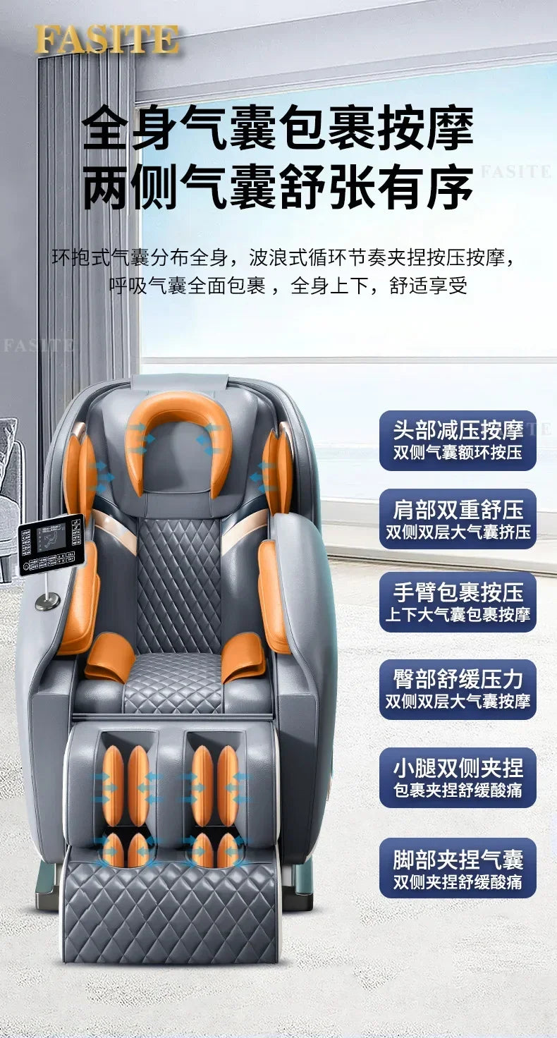 Massage Chair Recliner Electric Sofa Bed - Tibetan Blue Tidesmit Massage Chairs Tidesmit