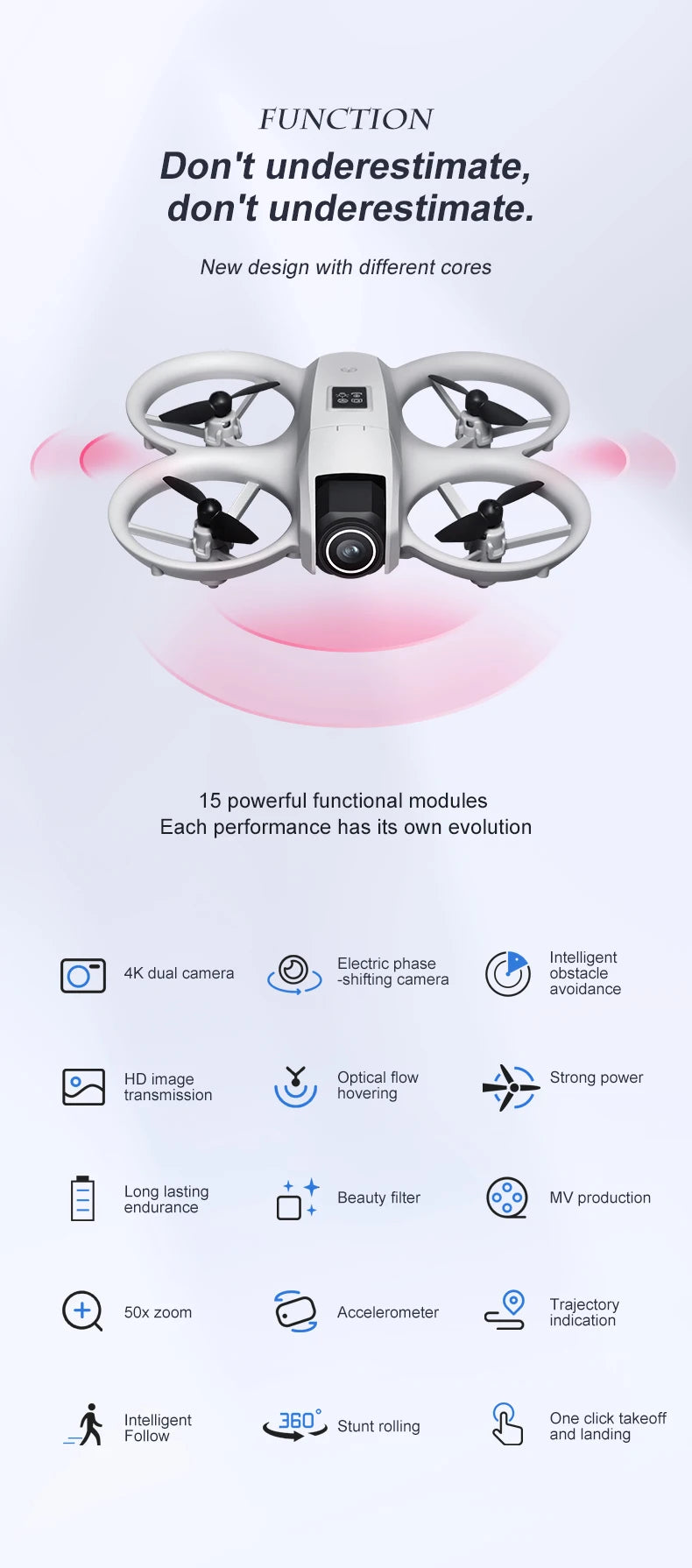 Mini 4K Camera Drone - Obstacle Avoidance & Foldable Design (i1PRO) Tidesmit