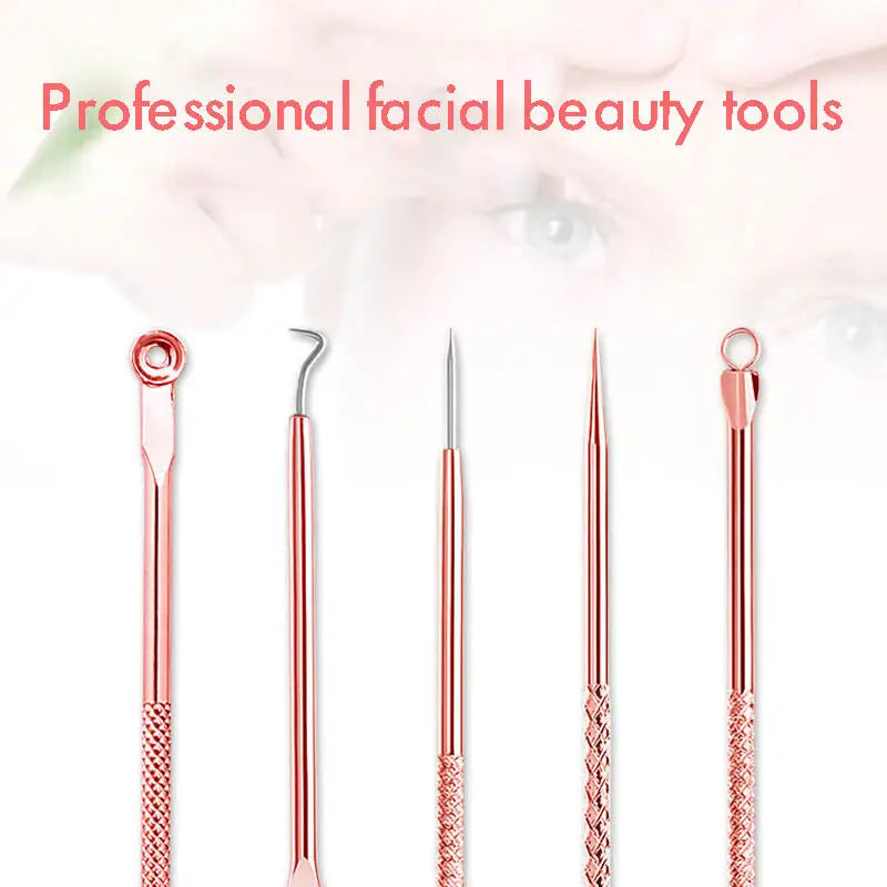 4Pcs/set Black Dots Cleaner Needles Acne Blemish Remover Blackhead Extractor Skin Care Blackhead Remover Tool Stainless Steel