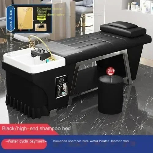 Head Spa Bed with Massage Function - Ergonomic Salon Equipment Massage Chairs water heater 1 Tidesmit