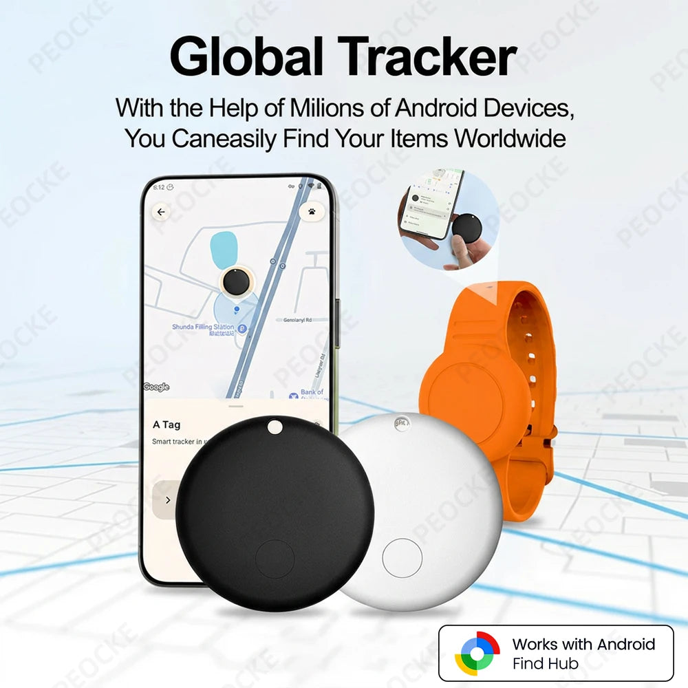 Waterproof Smart Tag Bracelet for Kids-Soft Silicone For Android Tracker Tag With Watch Band Case Cover, Lightweight GPS Tracker
