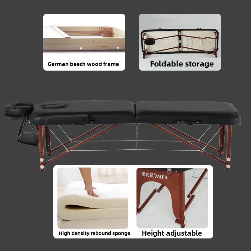 Portable Massage Table Foldable Bed for Professional Muscle Relief Massage Chairs Tidesmit