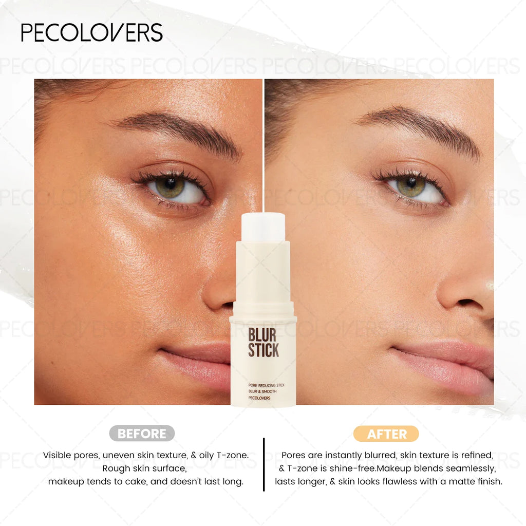 Tidesmit invisible pore primer stick texture close-up showing waterproof non-stick formula for autumn winter makeup
