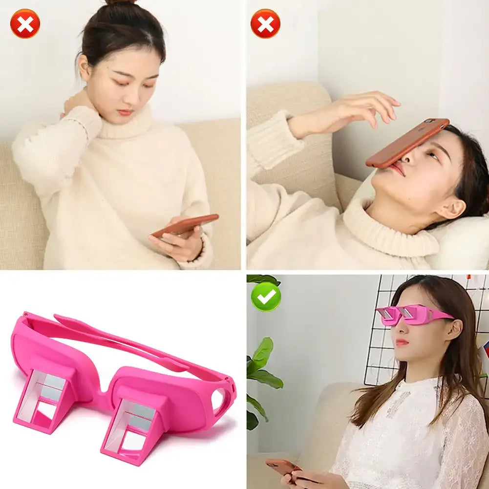 Lazy Reading Glasses - Prismatic Periscope View for Bed by Tidesmit Tidesmit