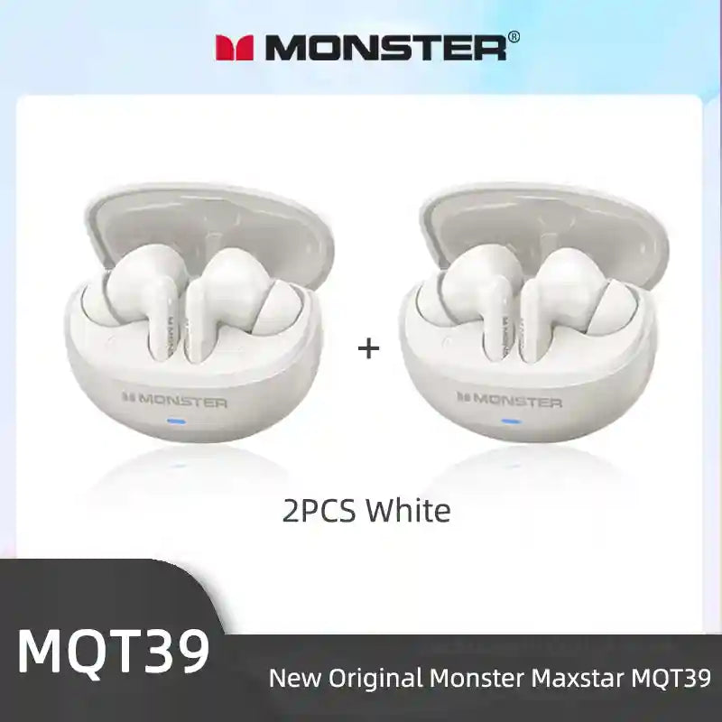Tidesmit Wireless Bluetooth Earbuds with Active Noise Cancellation 2PCS MQT39 White Tidesmit