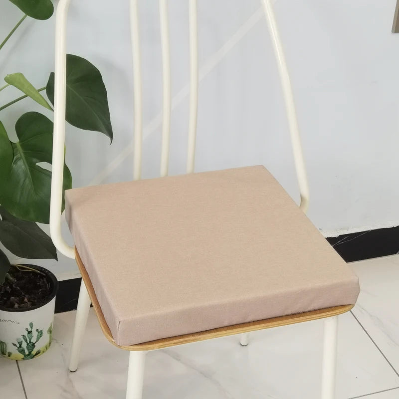 Solid Color Waterproof Seat Cushion Removable Tatami Mat Home Office Garden Decoration Chair Cushion 50x50 48x155