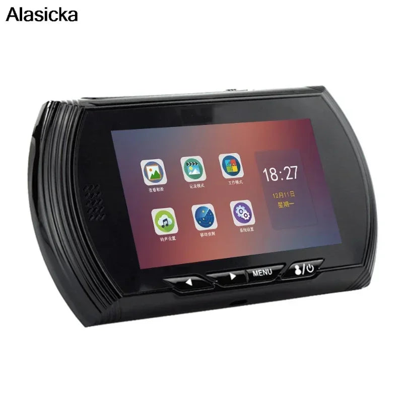 4.5 Inch Smart Digital Door Viewer Camera Door Eye Video Record Peephole Viewers IR Night Vision PIR Motion No Disturb Doorbell