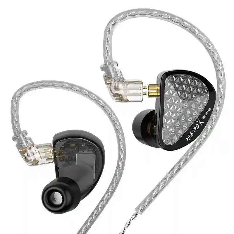 KZ AS16 Pro In-Ear Monitors | 16 Balanced Armature HiFi Earphones Tidesmit