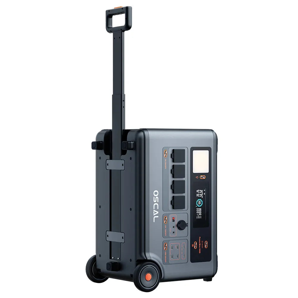 Oscal Powermax6000 Portable Charger 3600Wh LiFePO4 Power Station Tidesmit