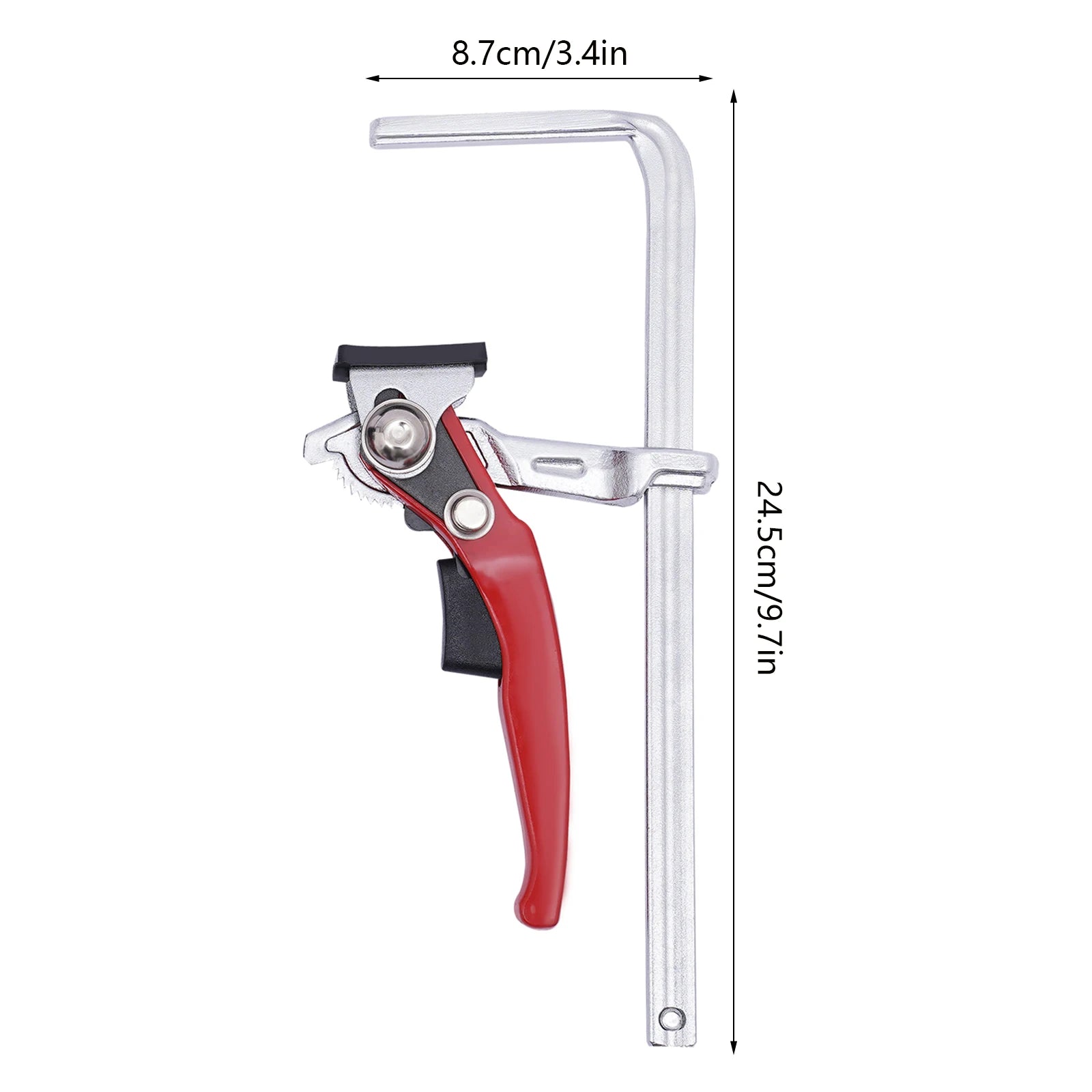 2PCS 160*60mm/200*60mm Quick Ratchet Track Saw Guide Rail Clamp Alloy Steel Woodworking MFT Clamp Guide Rail System Hand Tools