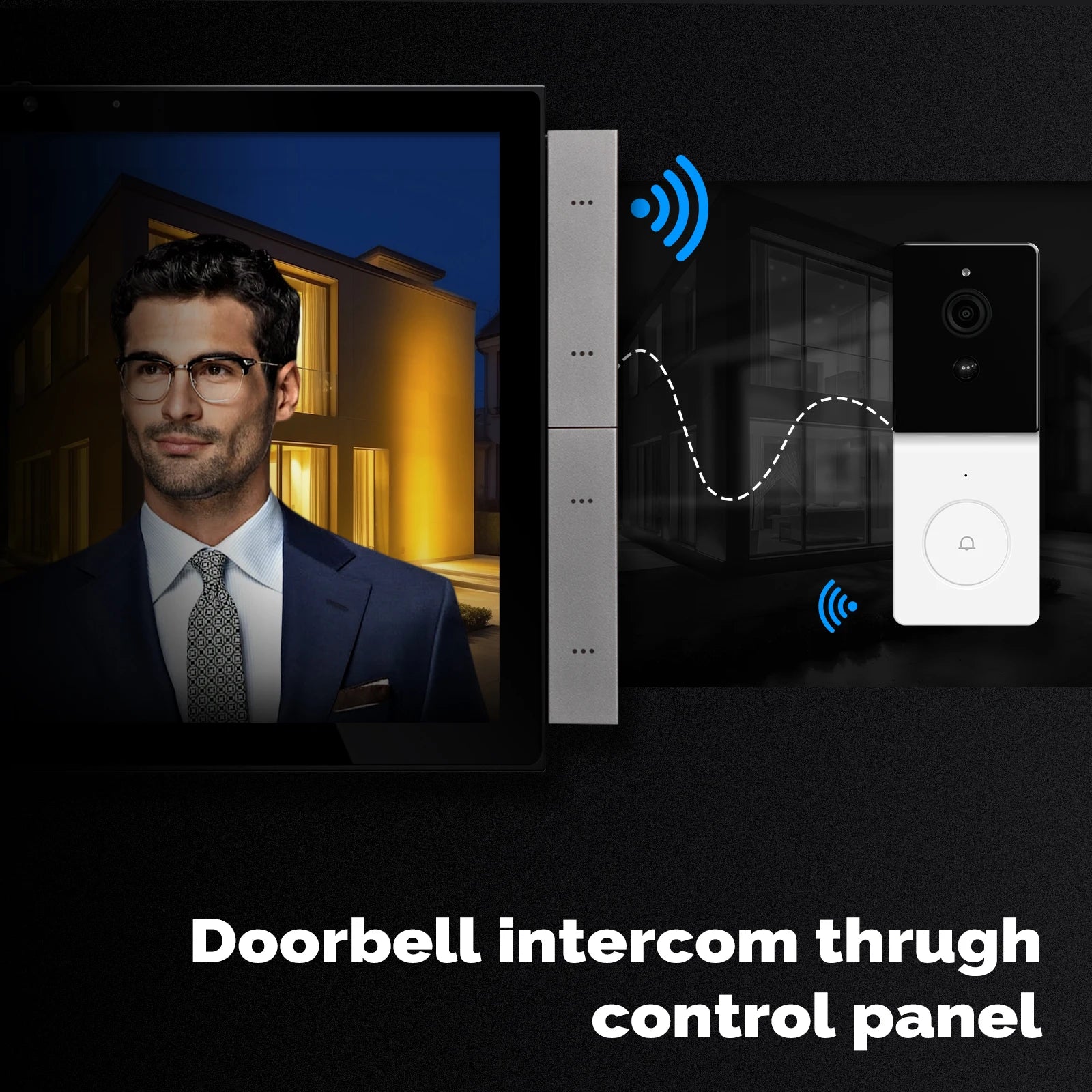 TUYA Smart Home Panel, 10.1" Touch Screen, Built-in Zigbee & Bluetooth Gateway, Intercom Compatible, by MOES