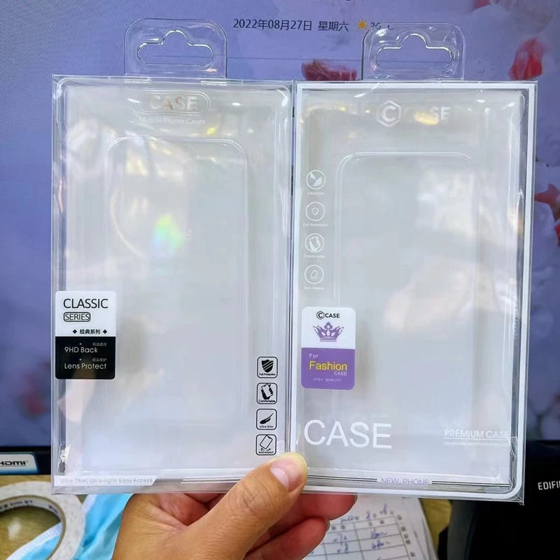 Phone Case Retail Packaging Box - Universal Clear PVC Display Tidesmit