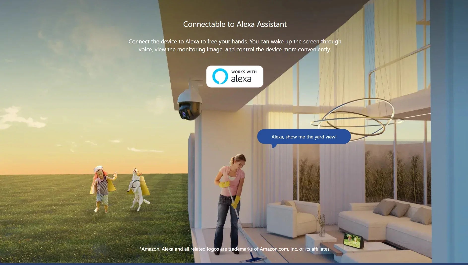 Tenda 4MP Outdoor Wi-Fi Pan/Tilt Camera CH7-WCA Full-Color 360° visual coverage Night Vision AI Motion Detection Smart Alarm