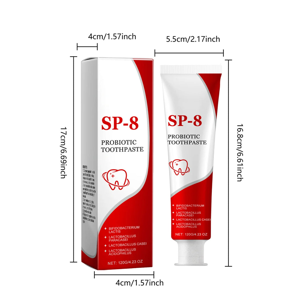 Tidesmit Sp-8 Probiotic Deep Cleaning Toothpaste for teeth whitening and long-lasting fresh mint breath