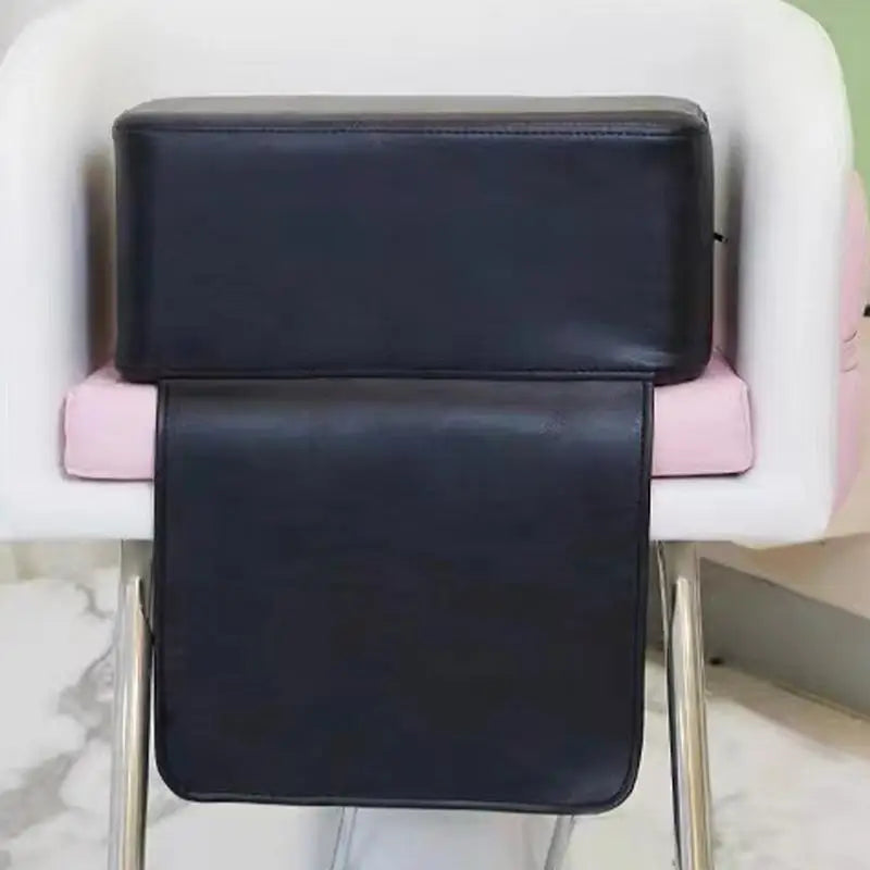 Barber Child Booster Seat - Black PU Leather Kids Salon Stool Massage Chairs Tidesmit