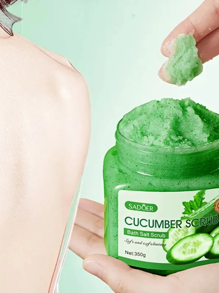 Cucumber Exfoliating Body Scrub – Natural Moisturizing Gel 350g Scrubs Treatments Tidesmit