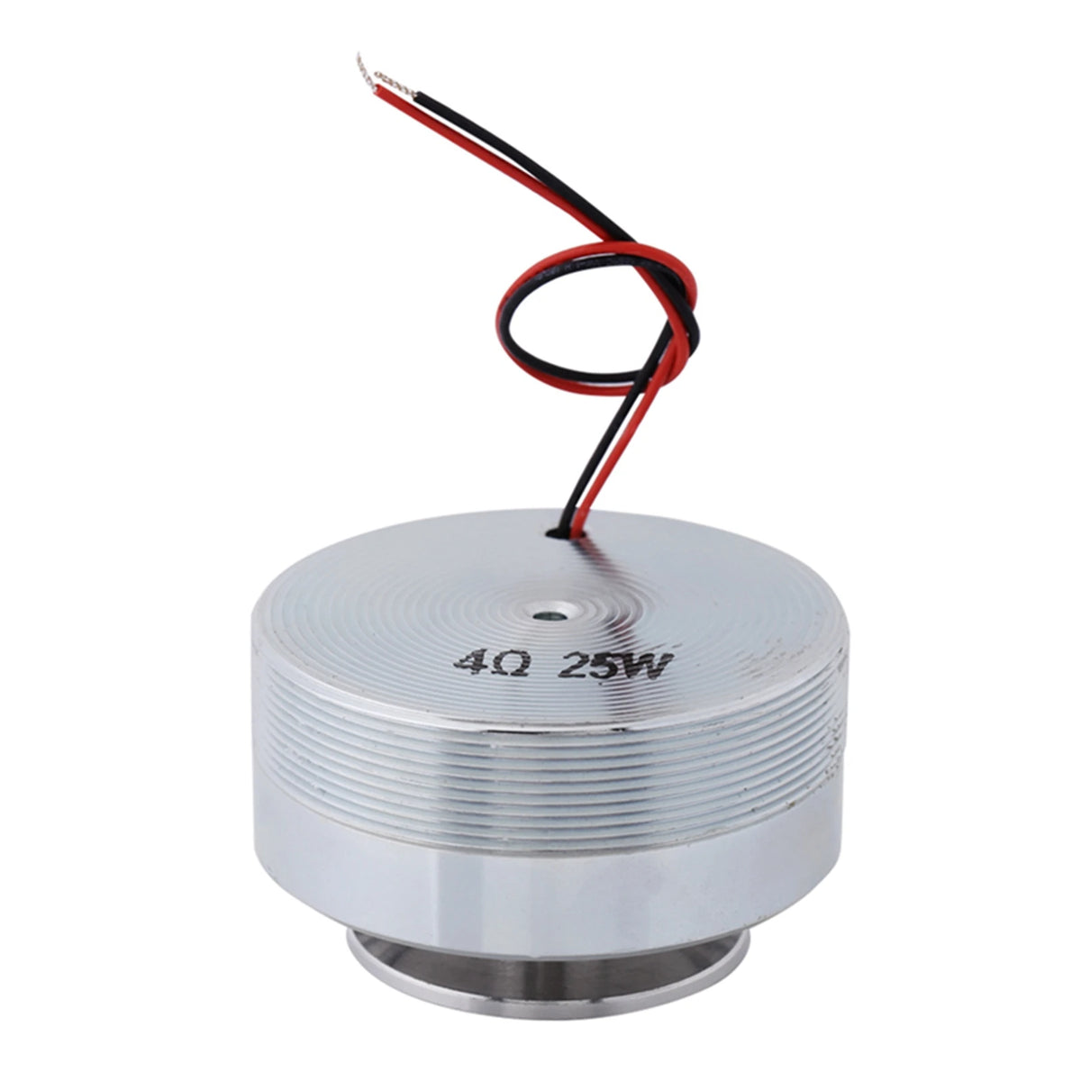 2-inch speaker transducer, white diaphragm marked “48 25W”, red and black leads