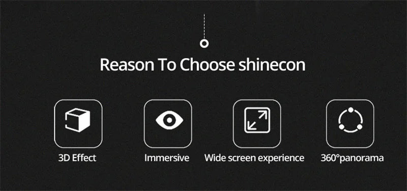VR Headset for Smartphone - Immersive 3D Glasses for Mobile Media Tidesmit