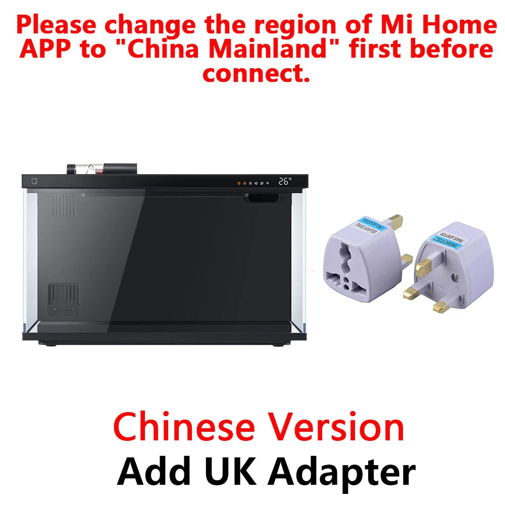 NEW MIJIA Smart Fish Tank Work With Mijia APP Mobile Controlled Remote Feeding Smart Lighting System Light Aquarium 20L-CN