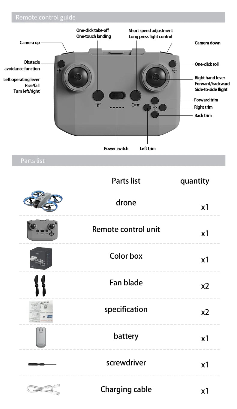 Mini 4K Camera Drone - Foldable Remote Control Aircraft Tidesmit