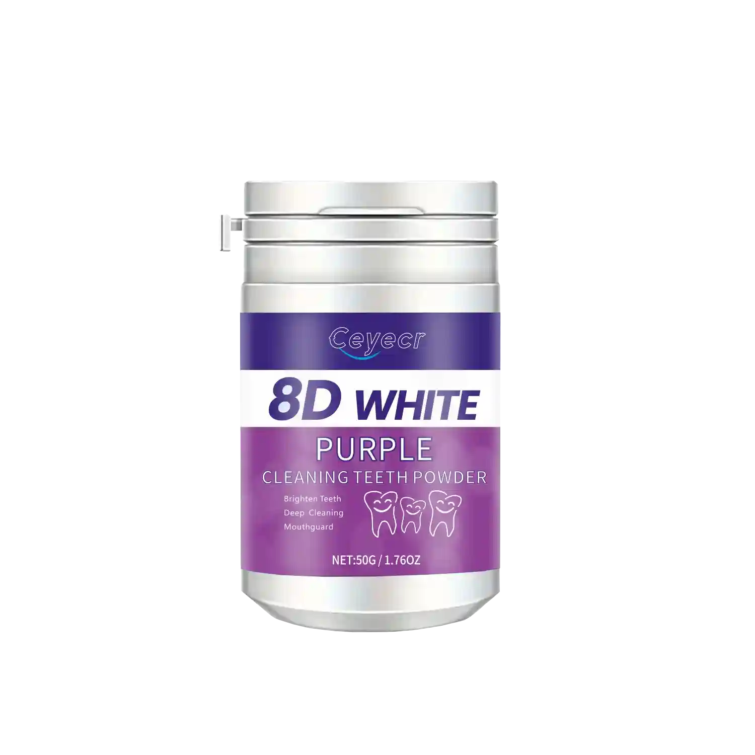 Tidesmit 8D white teeth whitening powder for deep cleaning and fresh breath dental care