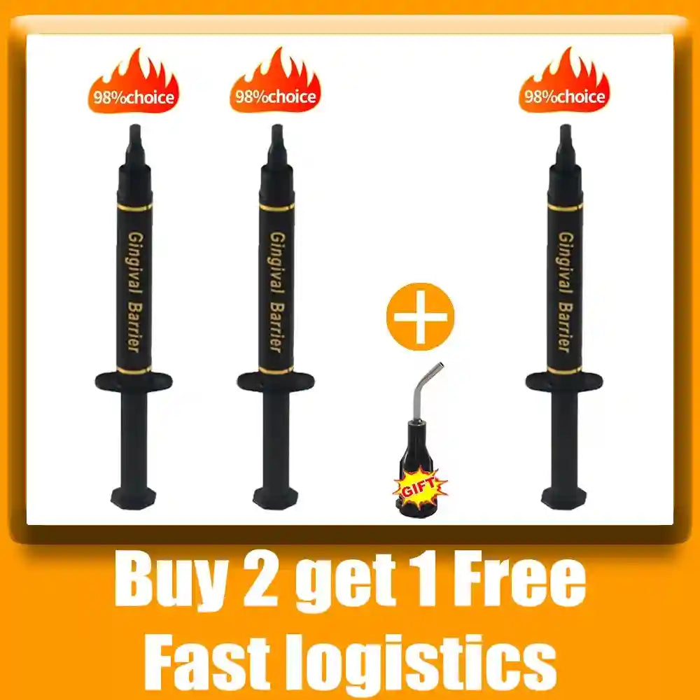 Gingival Barrier Gel for Professional Teeth Whitening - 5PCS Set Lip Care 3PCS Tidesmit