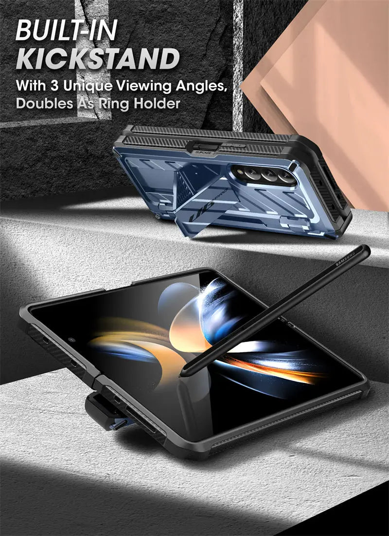 Samsung Galaxy Z Fold 4 Rugged Case - Dual Layer Shock-Absorbing Cover Tidesmit