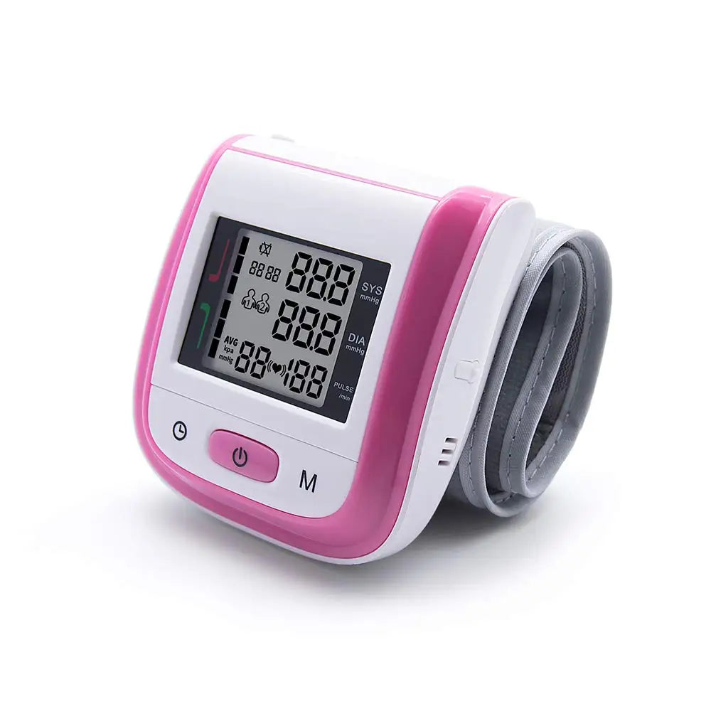 JianYouCare Medical Digital LCD Wrist Automatic Blood Pressure Monitor sphygmomanometer PR Heart Beat Rate Pulse Mete Tonometer
