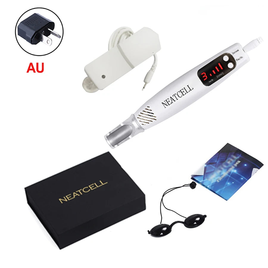 Picosecond Laser Pen for Tattoo Removal and Skin Care - EU/US/UK Plugs Relaxation Treatment Red-light-AU Tidesmit