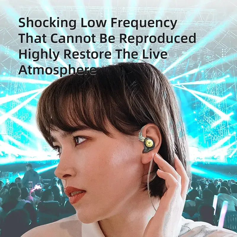 KZ EDX Pro In-Ear Monitors | Tidesmit HiFi Bass Wired Earbuds Tidesmit